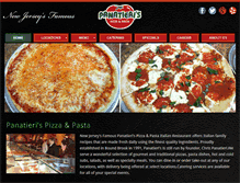 Tablet Screenshot of panatierispizza.com